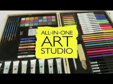 iHeartArt Deluxe Wooden Everything Art Case-Art Supplies-Tools 4 Teaching-Classroom Decor and More