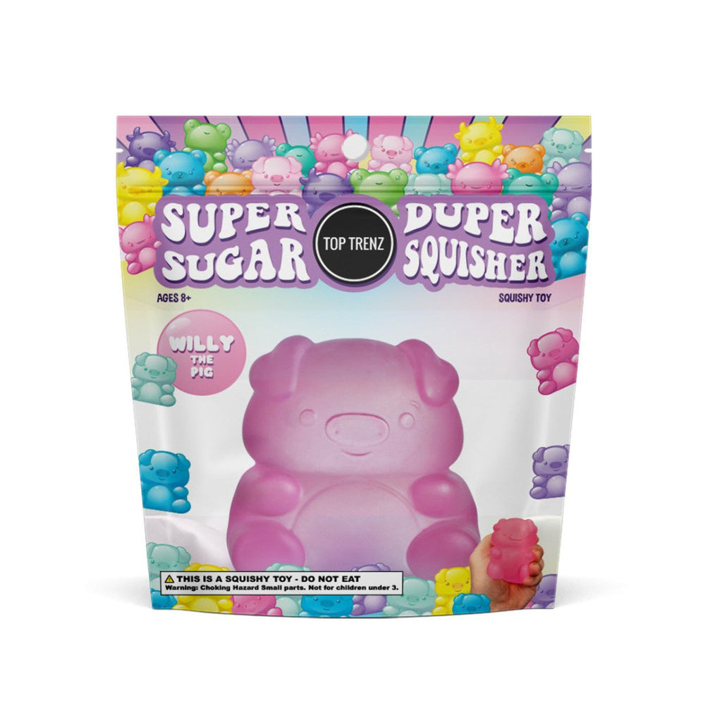 Super Duper Sugar Squisher Toy - Pig (Assorted Colors)-Fidgets-Tools 4 Teaching-Classroom Decor and More