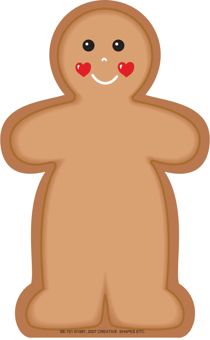GingerBread Man Notepad-Tools 4 Teaching-Classroom Decor and More