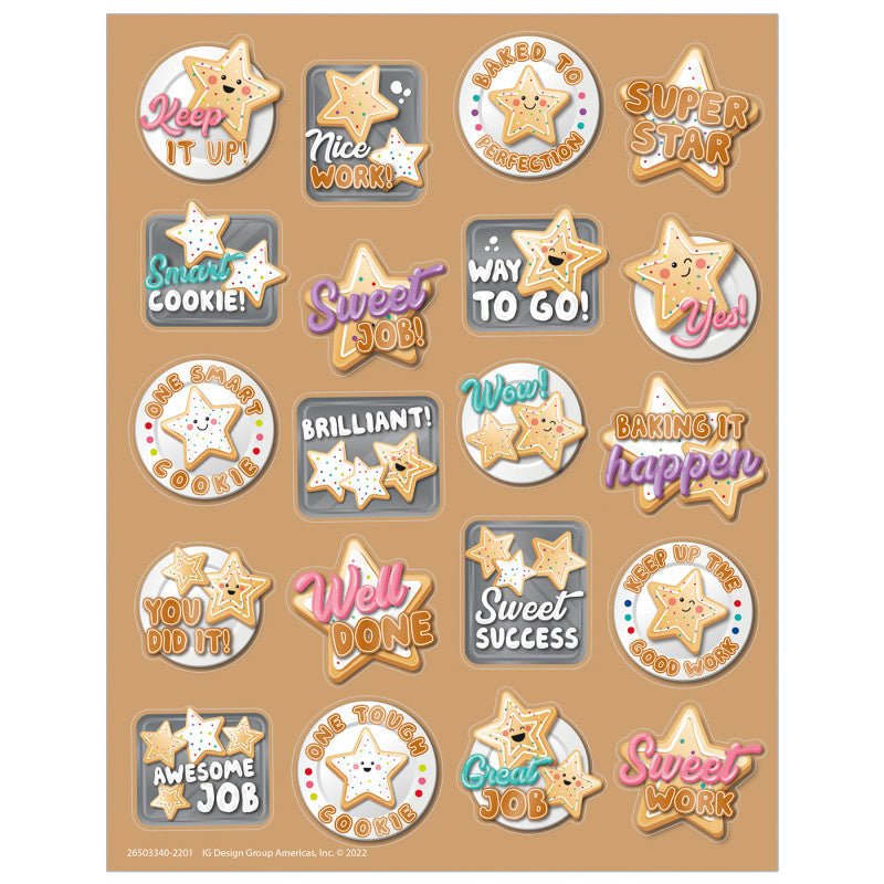 Star Cookies (Sugar Cookies) Stickers-Stickers-Tools 4 Teaching-Classroom Decor and More