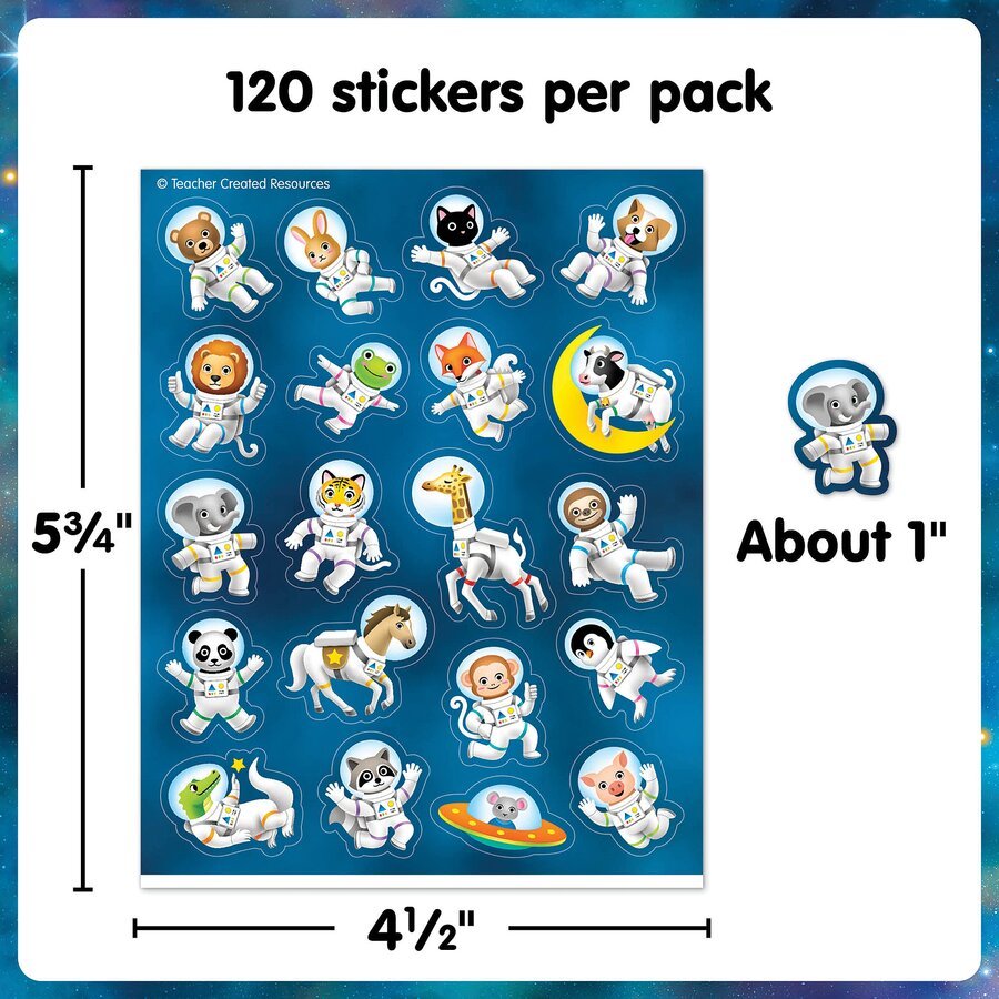 Space Animals Stickers - Tools 4 Teaching