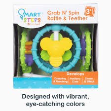 Grab N Spin Rattle & Teether-Sensory Play-Tools 4 Teaching-Classroom Decor and More
