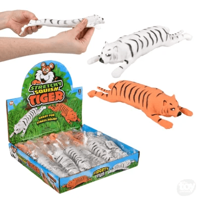 6" Squeeze & Stretch Tiger-Fidgets-Tools 4 Teaching-Classroom Decor and More