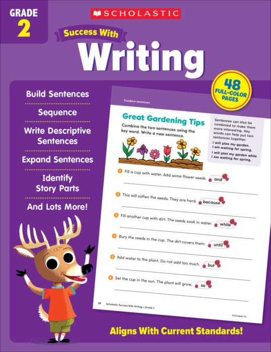 Scholastic Success With Writing Grade 2-ELA Books-Tools 4 Teaching-Classroom Decor and More