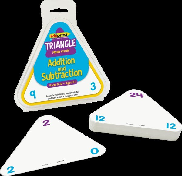 Addition and Subtraction Triangle Flash Cards-Flashcards-Tools 4 Teaching-Classroom Decor and More