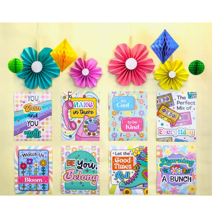 Retro Remix Flowers and Twinkles-Lanterns-Tools 4 Teaching-Classroom Decor and More