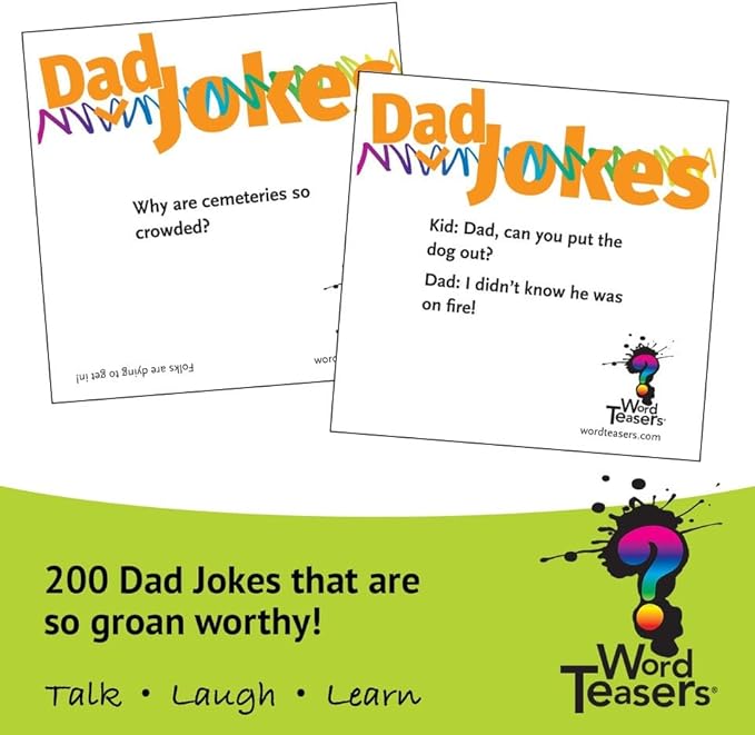 WordTeasers®: Medium Orange Dad Jokes-Games-Tools 4 Teaching-Classroom Decor and More