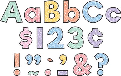 Colorful Composition 4" Everyday Letters Combo Pack