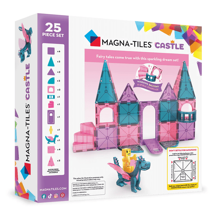 MAGNA TILES Castle 25 piece set-Magnatiles-Tools 4 Teaching-Classroom Decor and More