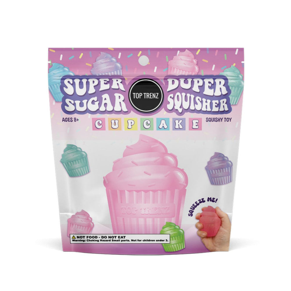 Super Duper Sugar Squisher Toy - Sprinkle Filled Cupcake (Assorted Colors)-Fidgets-Tools 4 Teaching-Classroom Decor and More