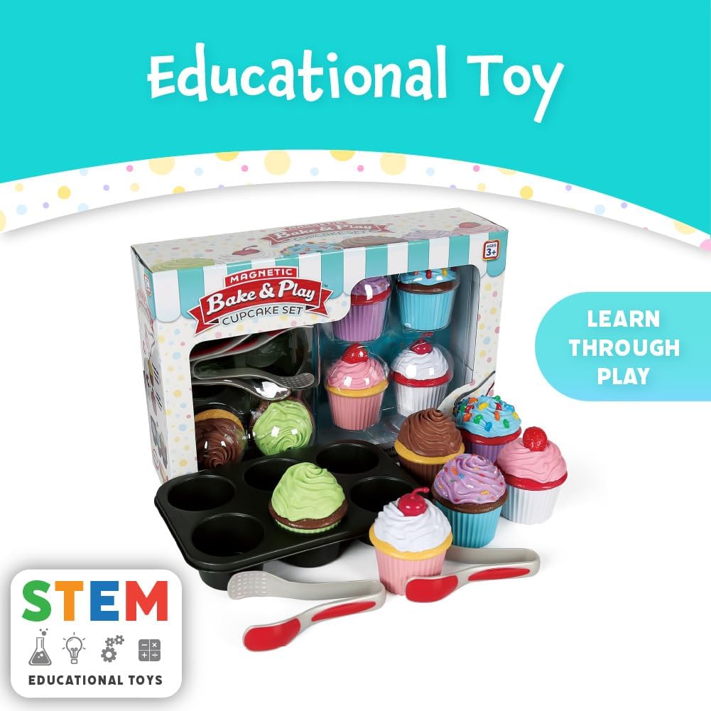 Magnetic Bake & Play Cupcake-Play Food-Tools 4 Teaching-Classroom Decor and More