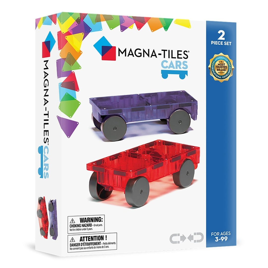 *Magna-Tiles® Cars 2-Piece Purple & Red-Magnatiles-Tools 4 Teaching-Classroom Decor and More