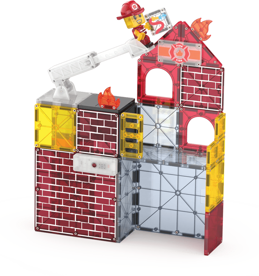 MagnaTiles- Fire Station-Magnatiles-Tools 4 Teaching-Classroom Decor and More