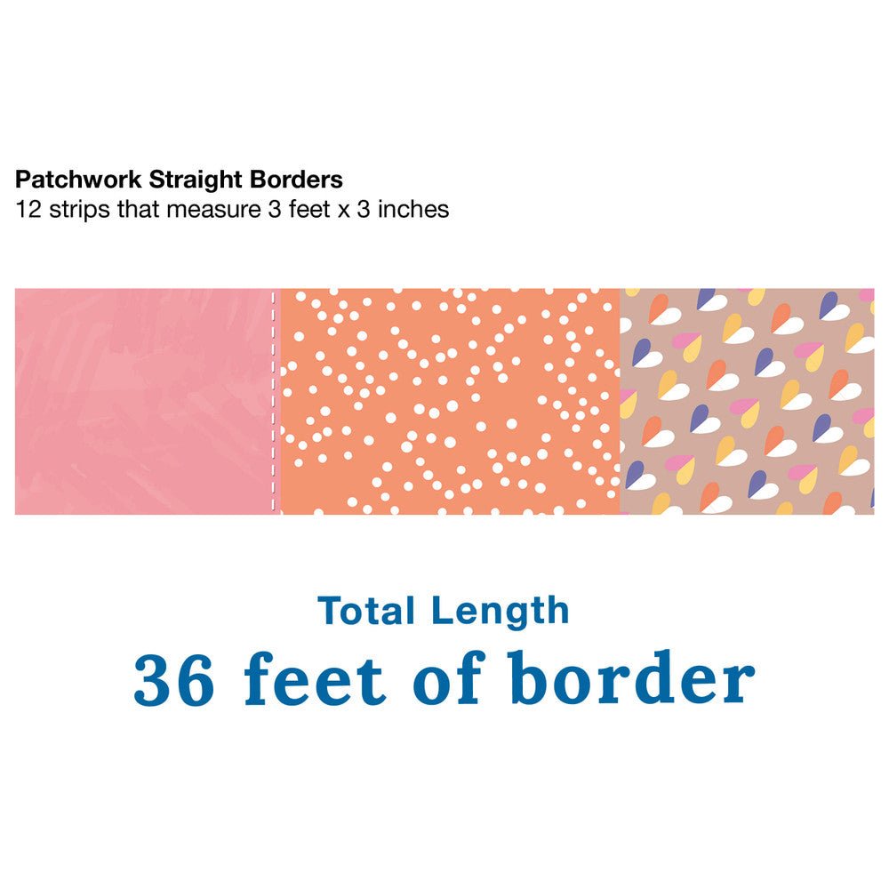 Crafty And Cool Patchwork Border-Borders-Tools 4 Teaching-Classroom Decor and More