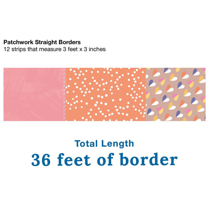 Crafty And Cool Patchwork Border-Borders-Tools 4 Teaching-Classroom Decor and More