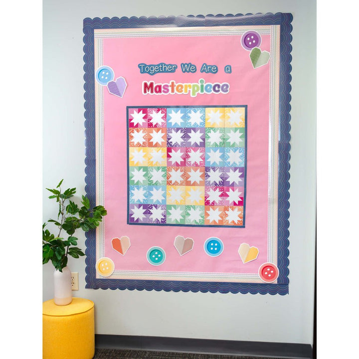 PrePunched Bulletin Board Set Together We Are a Masterpiece-Bulletin Board Sets-Tools 4 Teaching-Classroom Decor and More