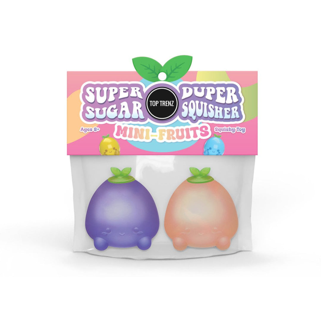 Super Duper Sugar Squisher - Mini Fruit 2 Pack (Assorted Colors)-Fidgets-Tools 4 Teaching-Classroom Decor and More