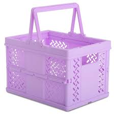*Foldable Storage Crate Small Lavender-Organization-Tools 4 Teaching-Classroom Decor and More