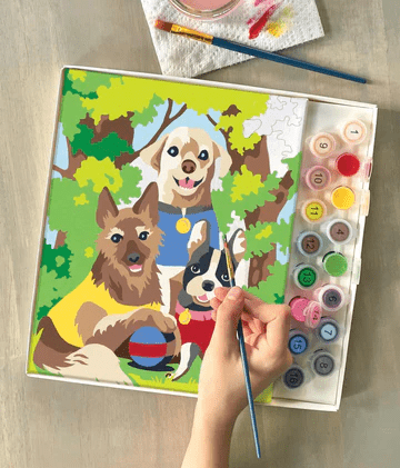 Paint By Numbers Dogs' Day Out-Craft Activity-Tools 4 Teaching-Classroom Decor and More