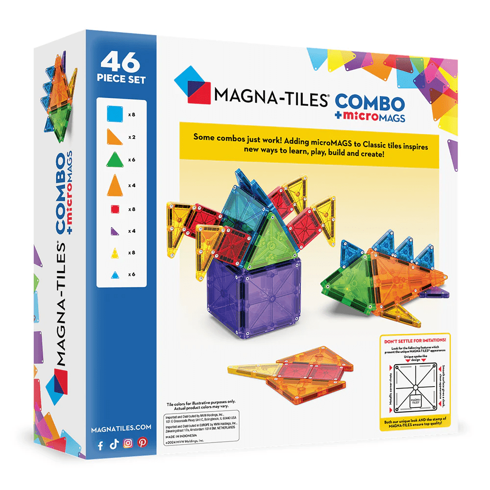 Magna Tiles microMags 46 piece combo set-Magnatiles-Tools 4 Teaching-Classroom Decor and More