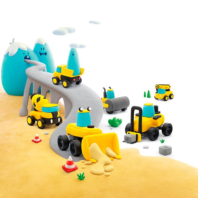 Hey Clay Construction Vehicles-Craft Activity-Tools 4 Teaching-Classroom Decor and More