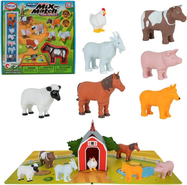 Mini Magnetic Mix or Match Animals Farm Deluxe-Toys-Tools 4 Teaching-Classroom Decor and More
