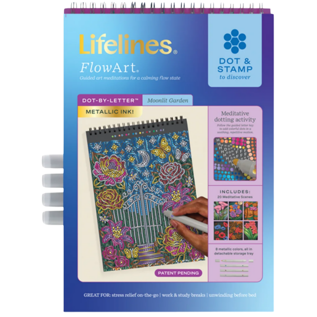 Lifelines® FlowArt® - Dot-By-Letter™ | Moonlit Garden - Tools 4 Teaching