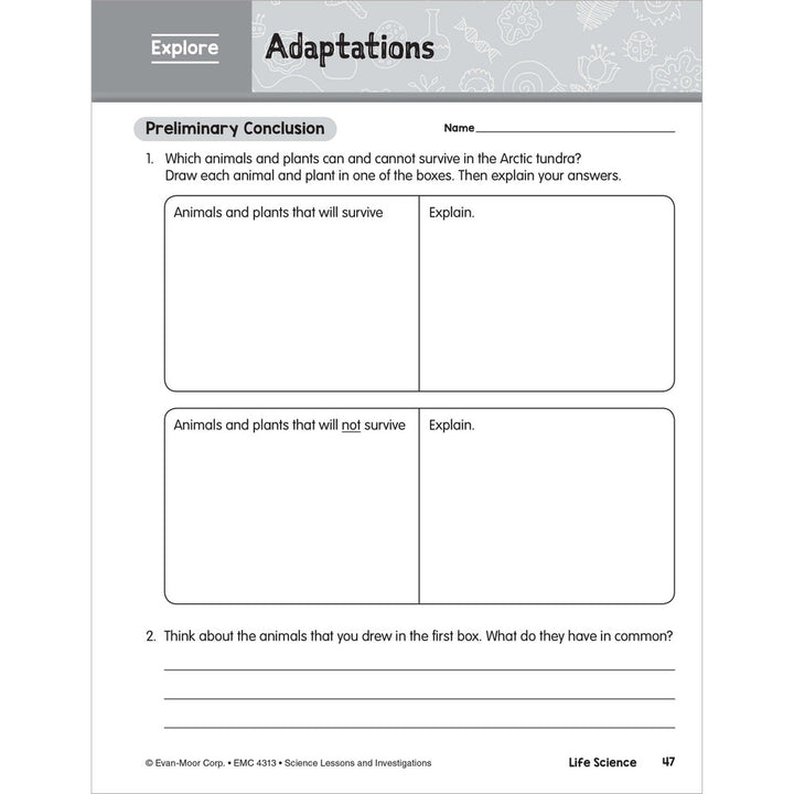 SCIENCE: Lessons and Investigations - Grade 3 Paperback - Tools 4 Teaching