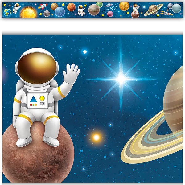 Outer Space Crew Straight Border Trim-Borders-Tools 4 Teaching-Classroom Decor and More