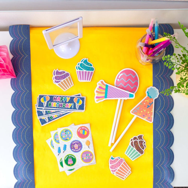 Crafty And Cool Denim Border-Borders-Tools 4 Teaching-Classroom Decor and More