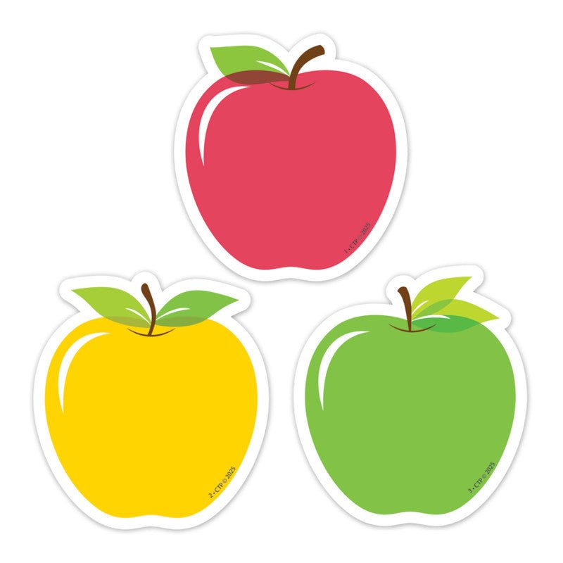 Apple Time Apples 3" Designer Cut Outs-Accents-Tools 4 Teaching-Classroom Decor and More