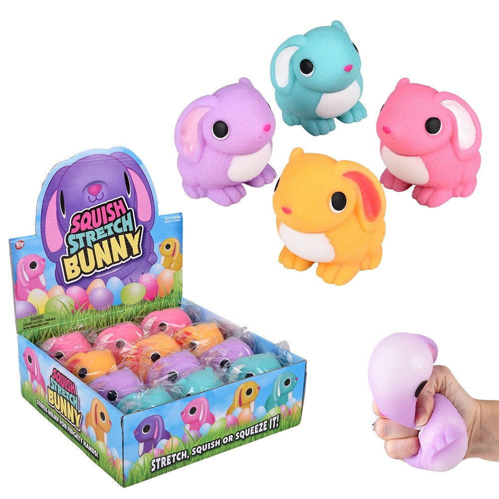 Squish and Stretch Easter Bunny 3.25" (Assorted) - Tools 4 Teaching