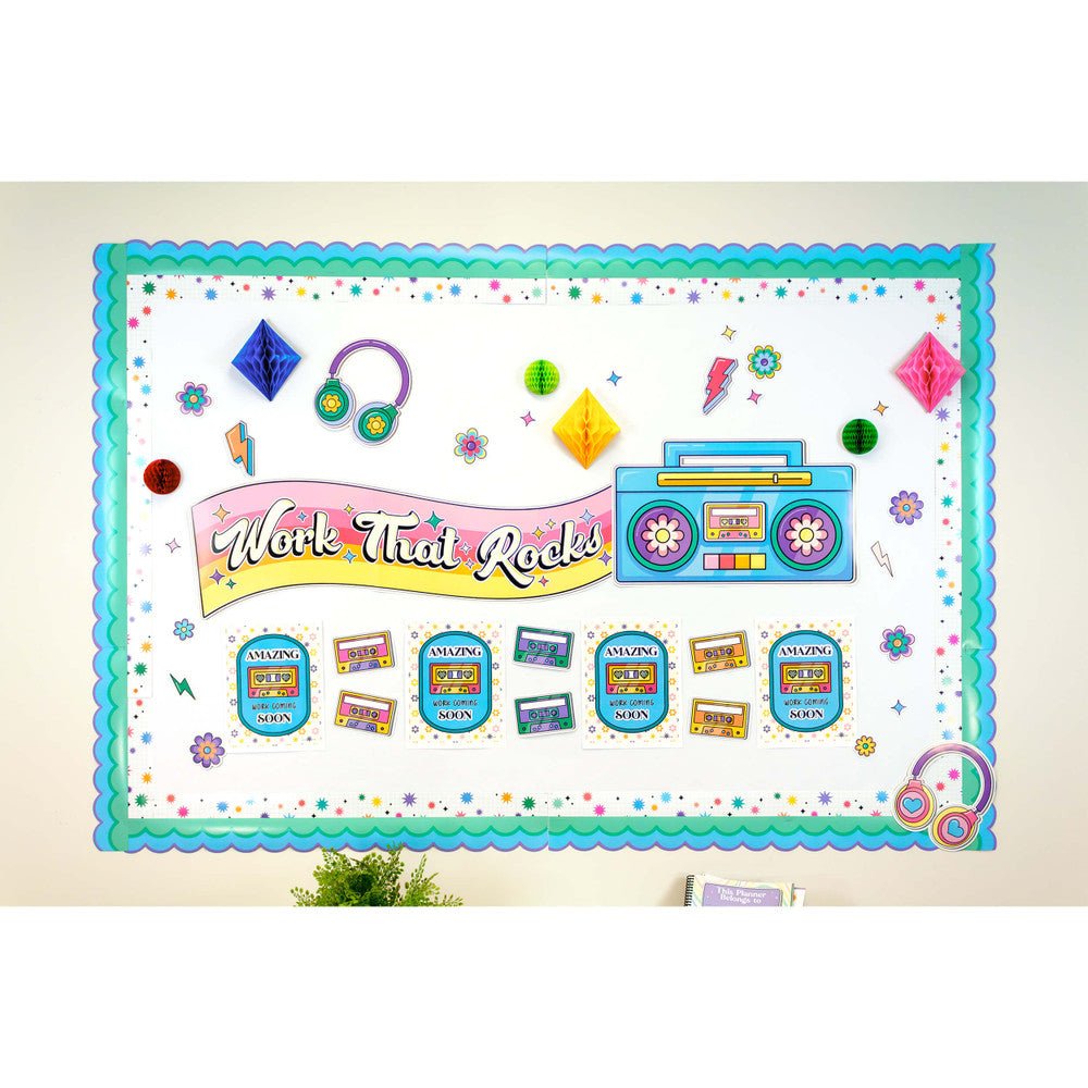 Retro Remix Cool Waves Border - Tools 4 Teaching