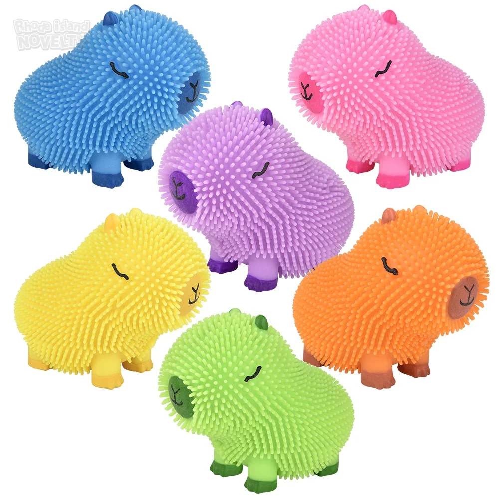 4" Capybara Colorful Puffer (Assorted/One Unit Per Sale)