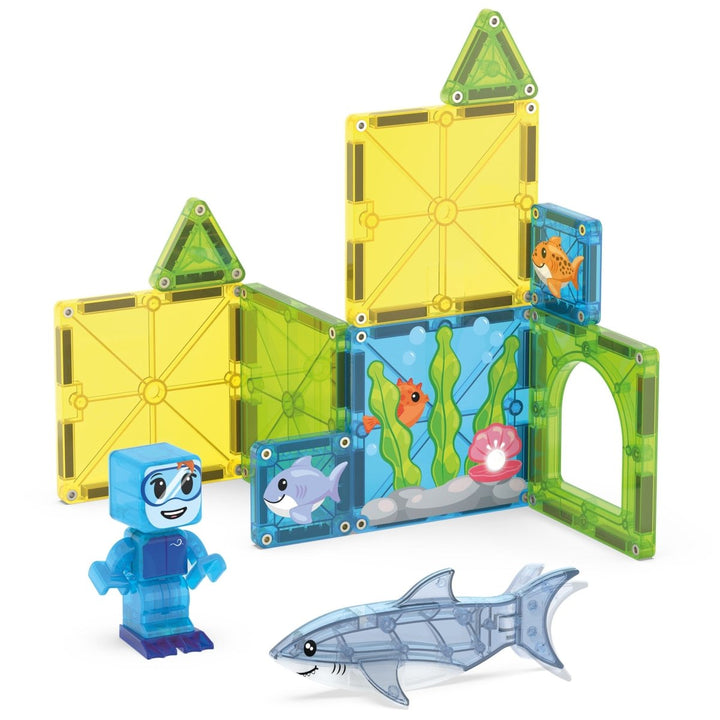 MAGNA-TILES® Shark Dive 13 Piece Set - Tools 4 Teaching