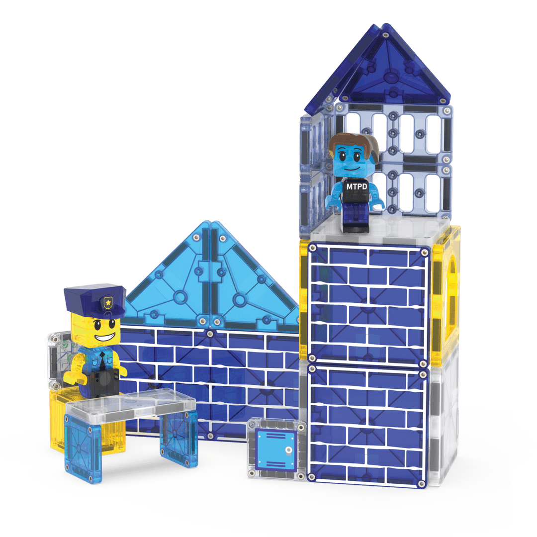 MAGNA-TILES® Police Station™ 35 Piece Set - Tools 4 Teaching