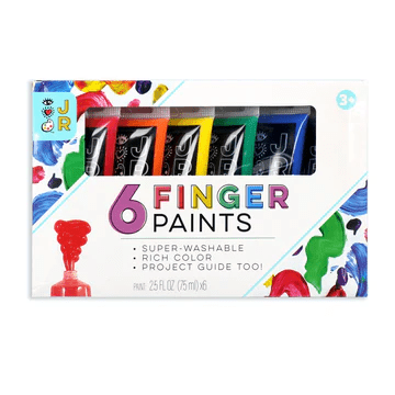 JR 6 Washable Fingerpaints-Craft Activity-Tools 4 Teaching-Classroom Decor and More
