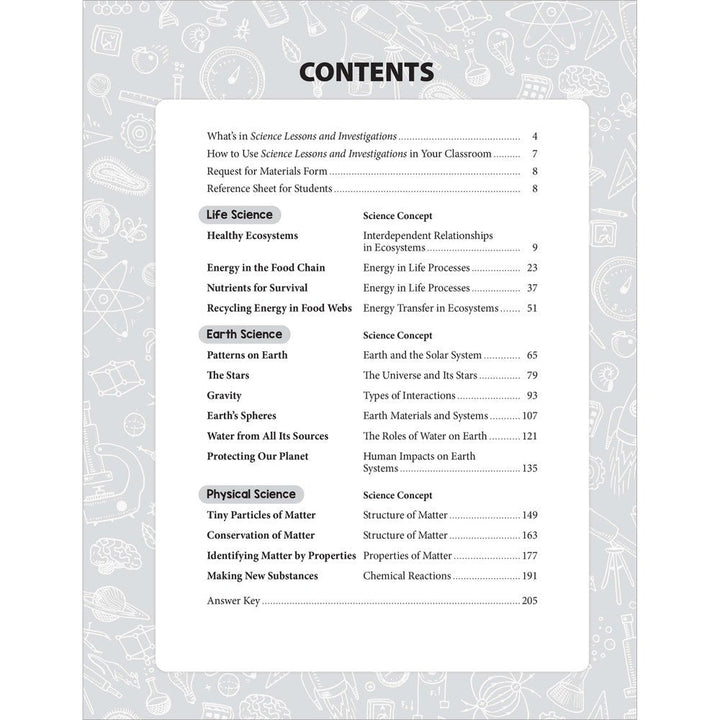 SCIENCE: Lessons and Investigations - Grade 5 Paperback - Tools 4 Teaching