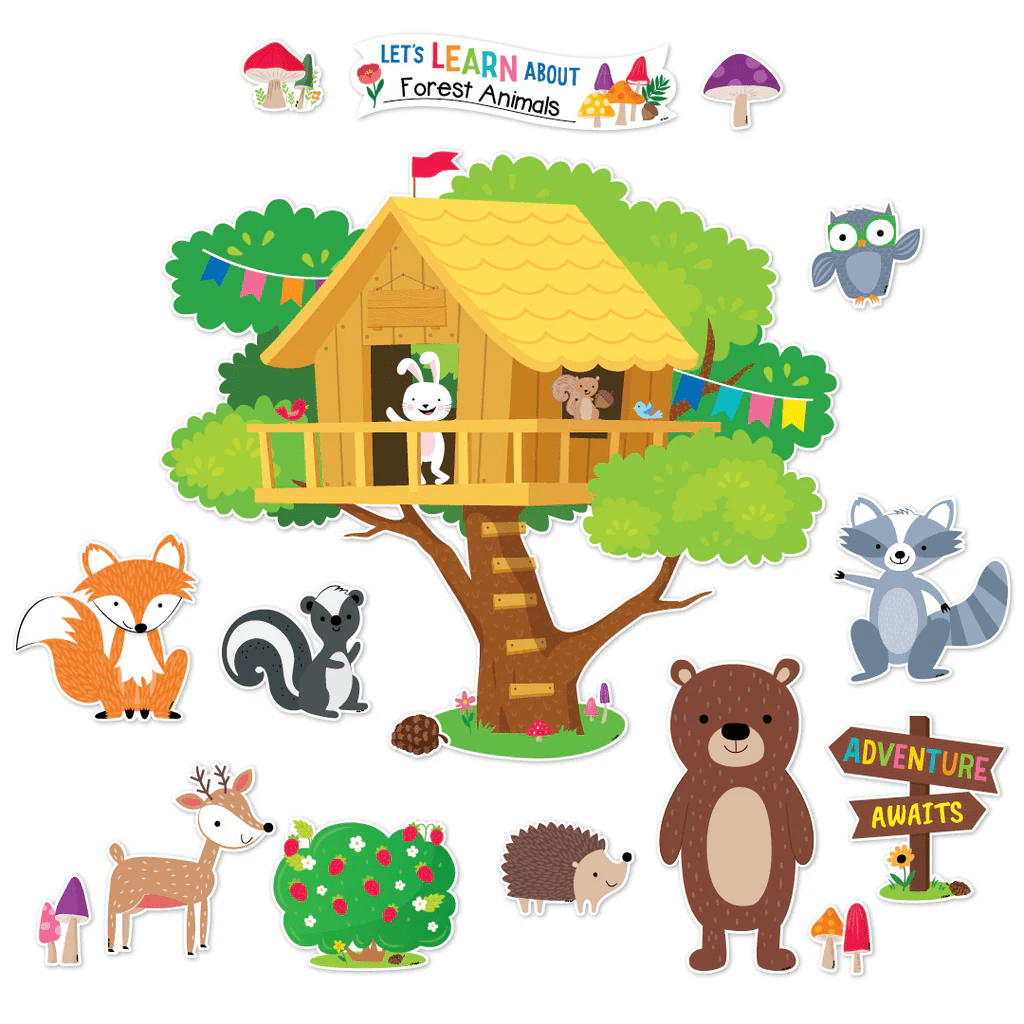Woodland friends Treehouse Bulletin - Tools 4 Teaching