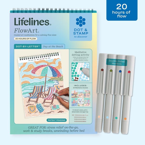Lifelines® FlowArt® - Dot-By-Letter™ | Day at the Beach - Tools 4 Teaching