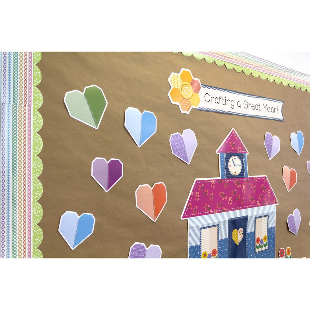 Crafty And Cool Crafting A Great Year Bulletin Board Set-Bulletin Board Sets-Tools 4 Teaching-Classroom Decor and More