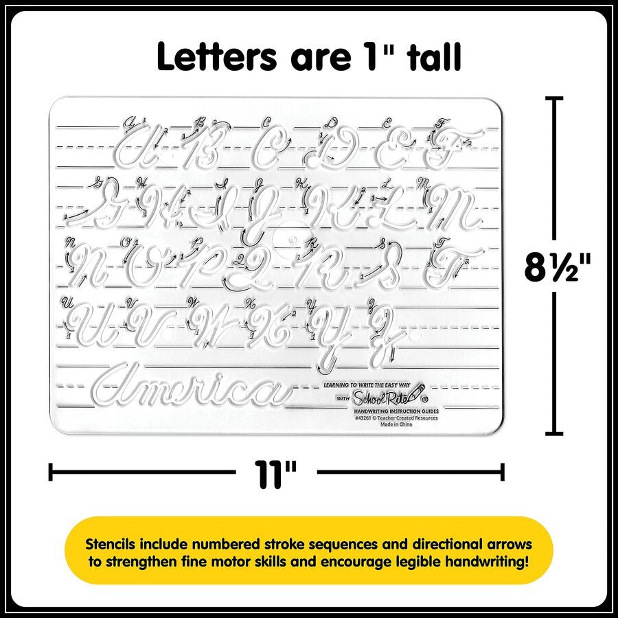 School - Rite® Handwriting Instruction Guides - Uppercase Cursive - Tools 4 Teaching