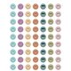 Calming Colors Smiley Faces Mini Stickers-Stickers-Tools 4 Teaching-Classroom Decor and More