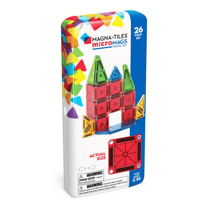 microMAGS 26 piece Travel Set-Magnatiles-Tools 4 Teaching-Classroom Decor and More