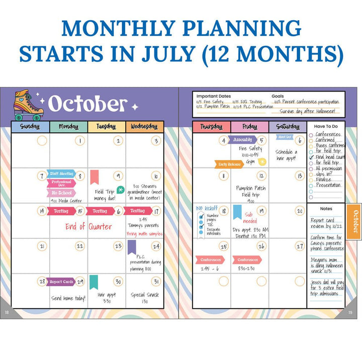 Retro Remix Teacher Planner-Record & Plan Books-Tools 4 Teaching-Classroom Decor and More