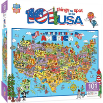 101 Things to Spot in the USA 100 Piece Kids Jigsaw Puzzle - Tools 4 Teaching