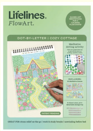 FlowArt Dot-By-Letter, Cozy Cottage-Craft Activity-Tools 4 Teaching-Classroom Decor and More