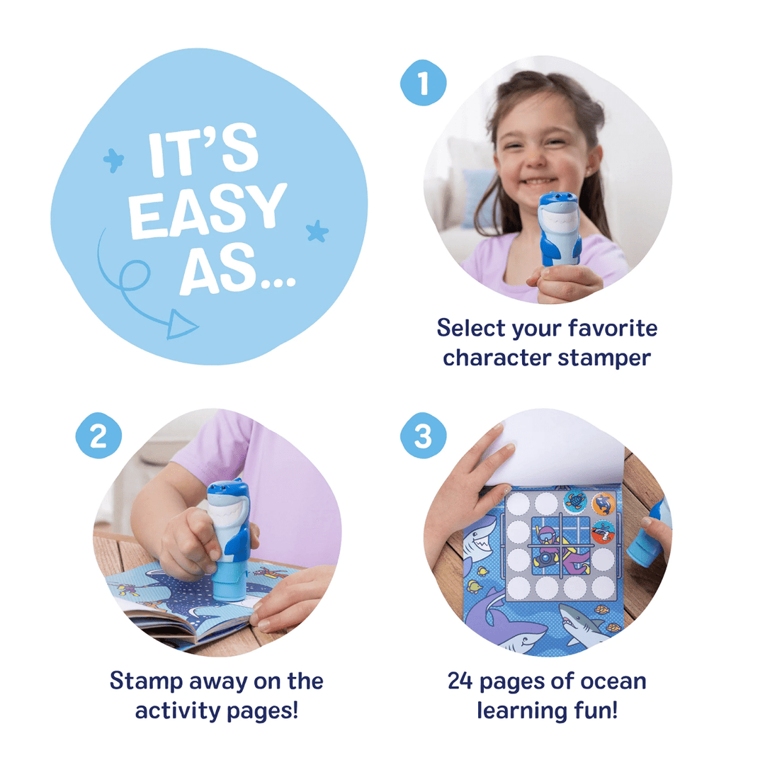Sticker Wow! Activity Pad and Sticker Stamper Shark-Activity Pads-Tools 4 Teaching-Classroom Decor and More