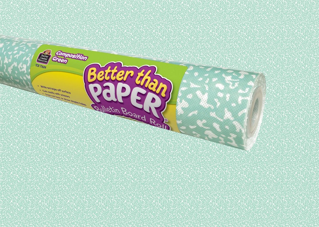 Better Than Paper® Bulletin Board Roll: Green Composition - Tools 4 Teaching