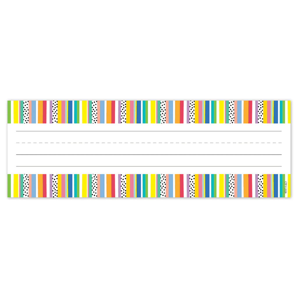 Core Decor Stripes and Dots Name Plates - Tools 4 Teaching